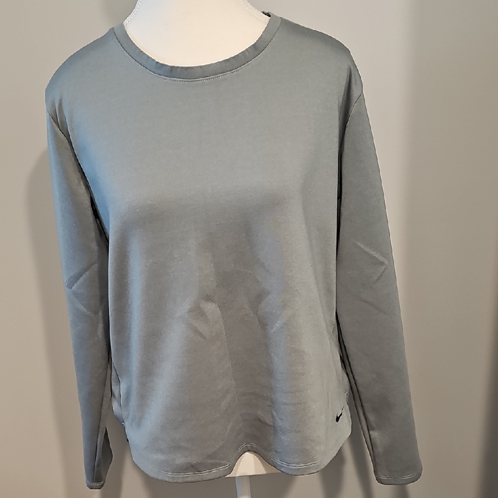 Nike Gray Long Sleeve Shirt Women's L